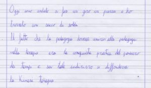 scrittura dopo la rieducazione