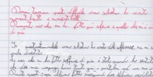 scrittura prima rieducazione