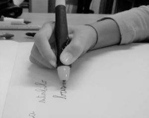 correzione della presa con la penna