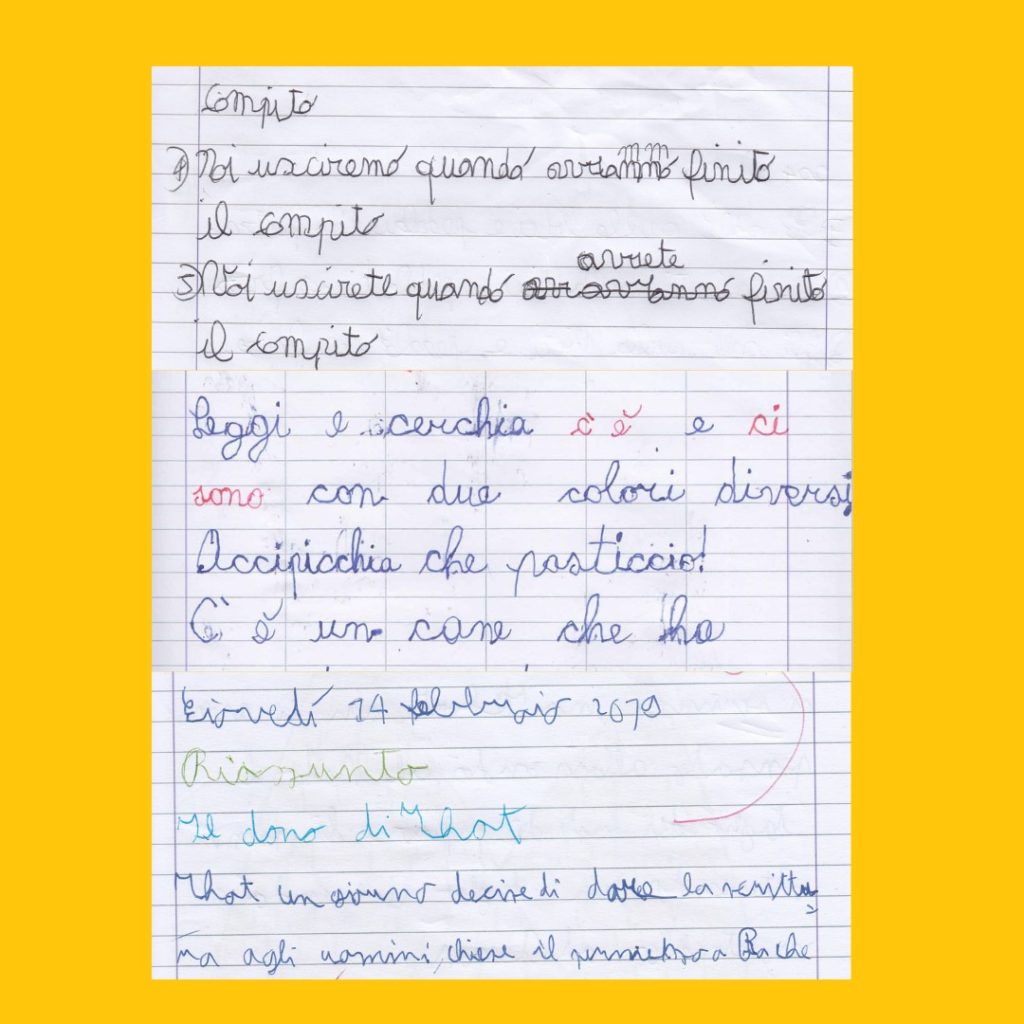 Disgrafia o brutta scrittura